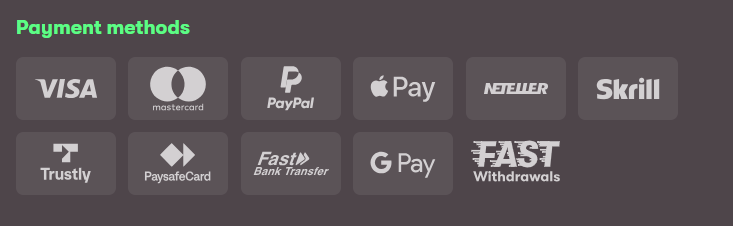 10Bet Payment Methods