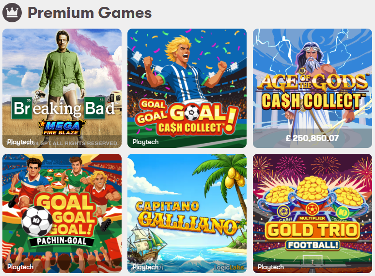 10Bet Premium Games Lobby