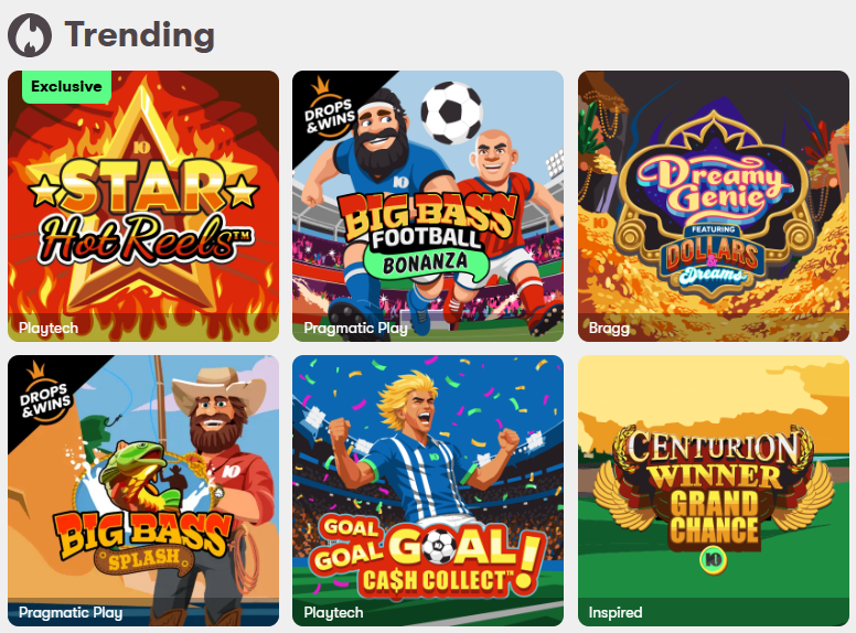 10Bet Trending Games