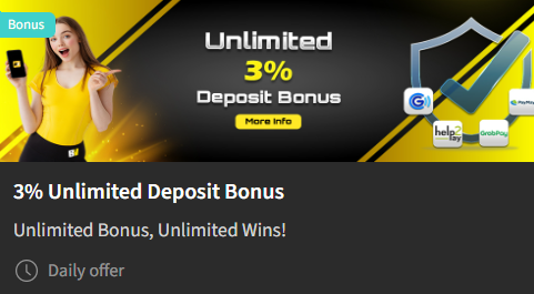 BetVisa Casino — 3% Unlimited Deposit Bonus, Unlimited Bonus Unlimited Wins, GCash GrabPay Maya logos