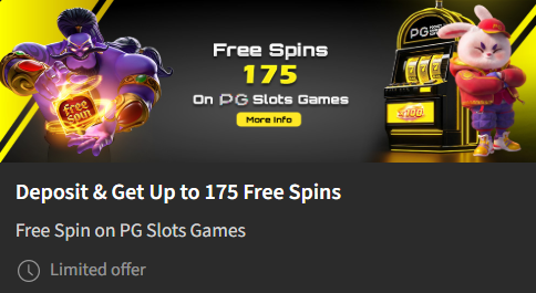 BetVisa Casino — 175 Free Spins on PG Slots Games