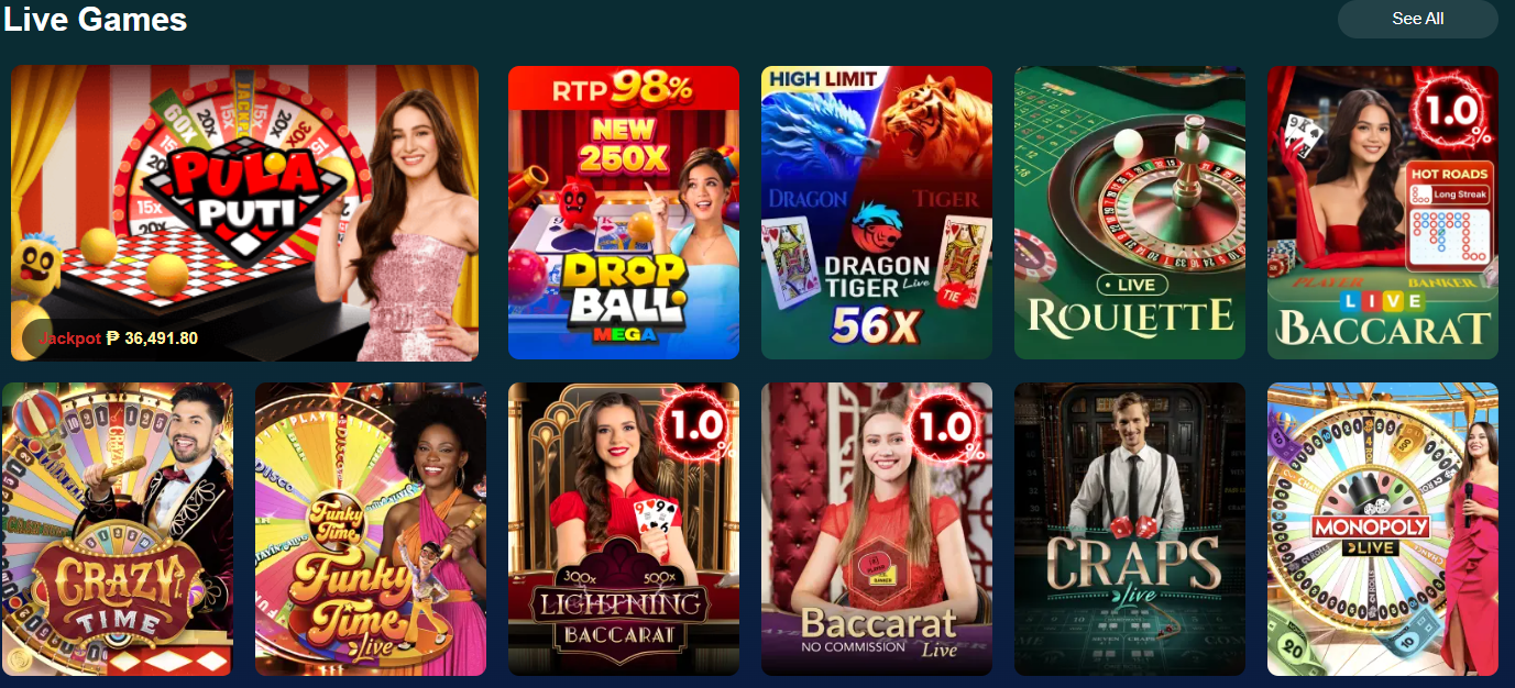 Casinoplus Live Games Pula Puti Drop Ball Crazy Time
