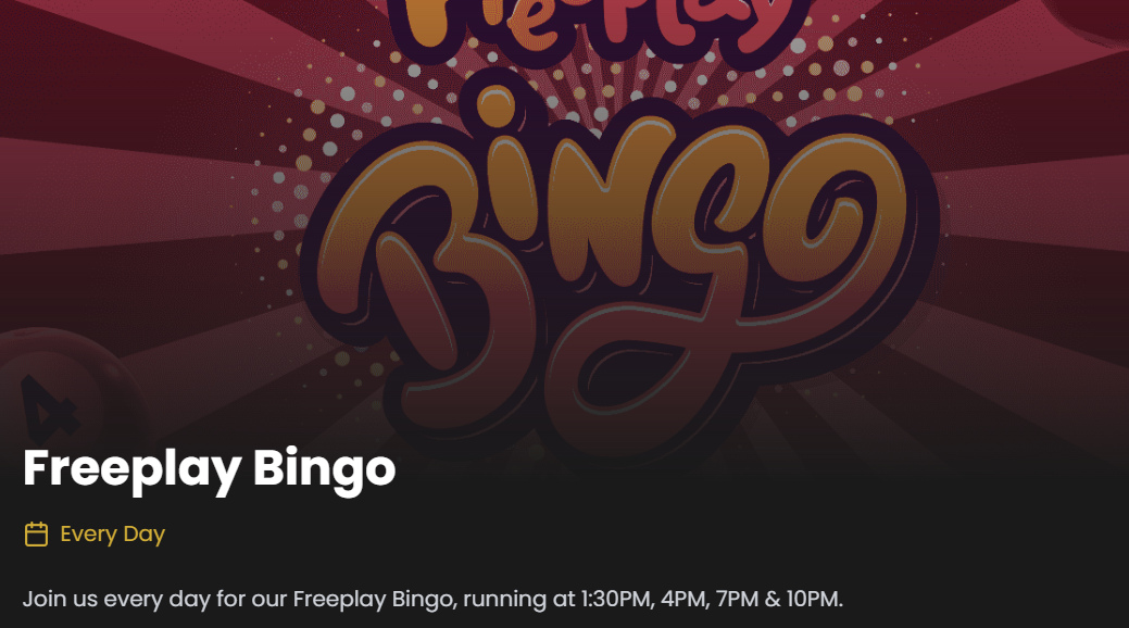 Empire Casino Freeplay Bingo