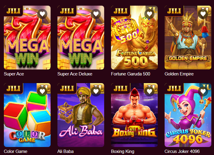 FantasyPH JILI slots lobby — Super Ace, Fortune Garuda 500, Golden Empire