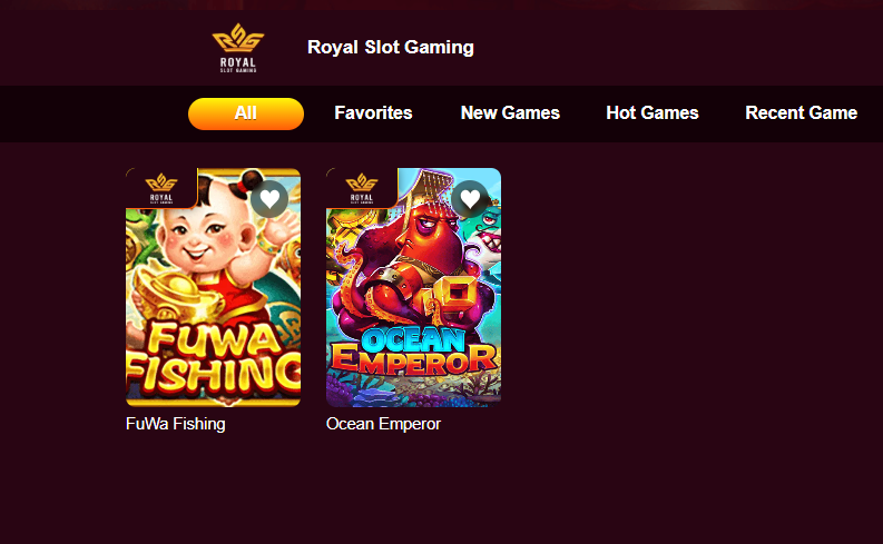 FantasyPH Royal Slot Gaming selection