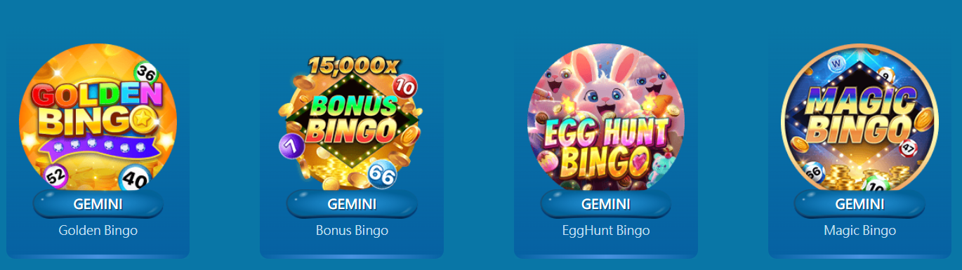 Hawkplay Casino Gemini Bingo — Golden Bingo, Bonus Bingo 15000x, EggHunt Bingo, Magic Bingo