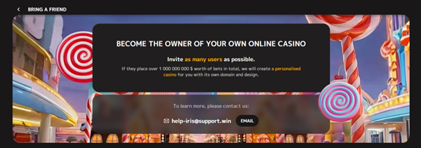 Become the Owner at Iris Casino
