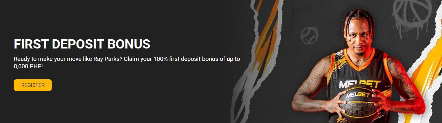 Melbet Casino Philippines First Deposit Bonus — 100% up to 8,000 PHP with Ray Parks
