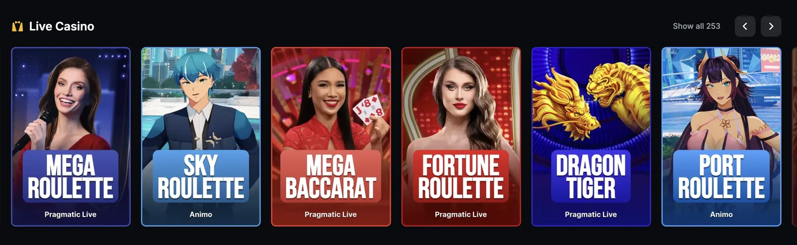 Menace Live Casino