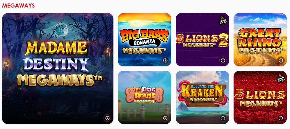 Red Casino Megaways Games