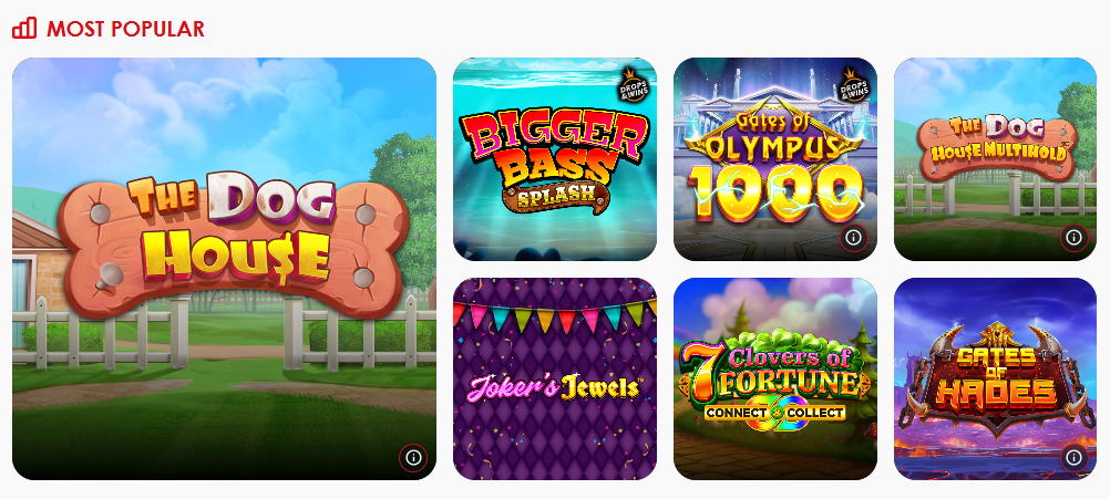 Red Casino Most Popular Slots