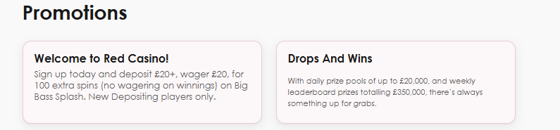 Red Casino Promotions Overview